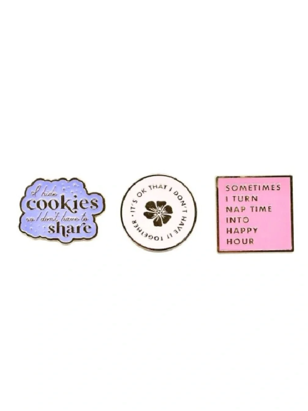 PAPER SOURCE Set of 3 enamel magnets in a 